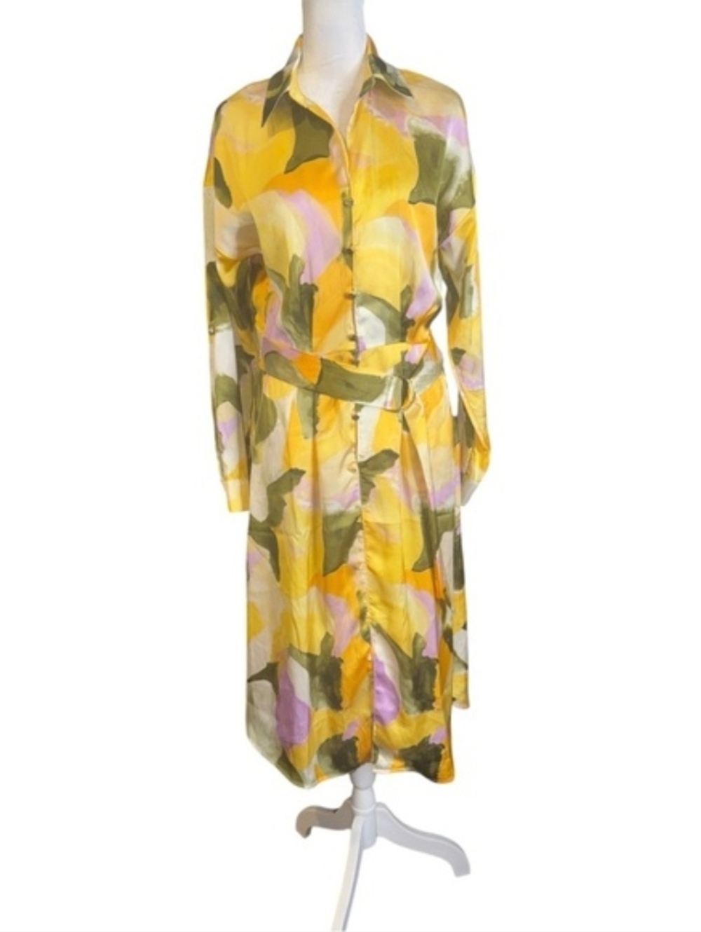 NWT French Connection Long Sleeve Shirt Dress Size medium - Picture 4 of 6